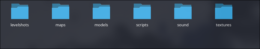 Contents of extracted PK3