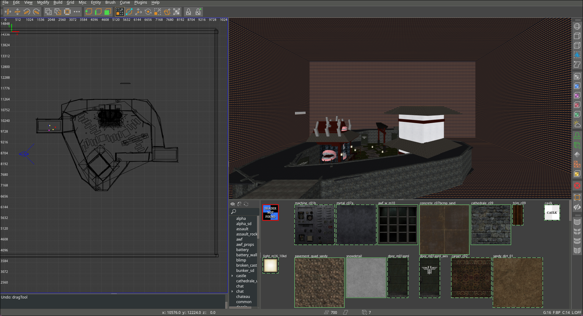 Map loaded in NetRadiant