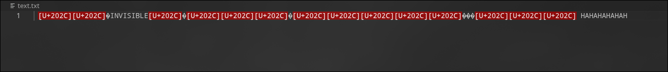 Text file appearing corrupted